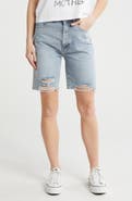 PTCL Distressed Denim Bermuda Shorts