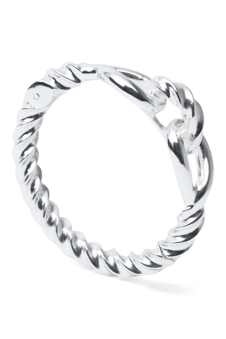 Rigid Knot Bracelet, Alternate, color, SILVER