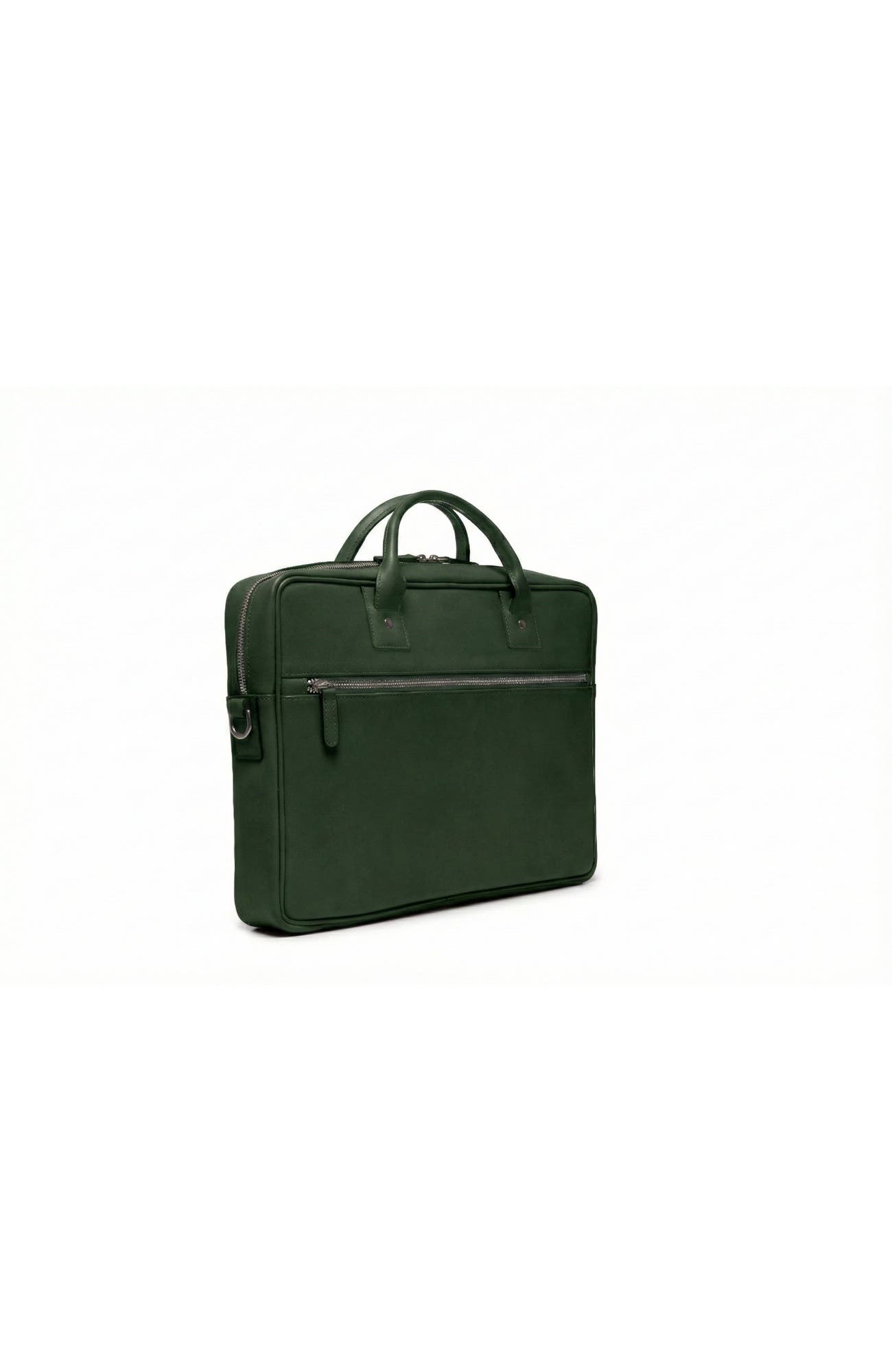 Dylan Slim Leather Briefcase, Alternate, color, Green