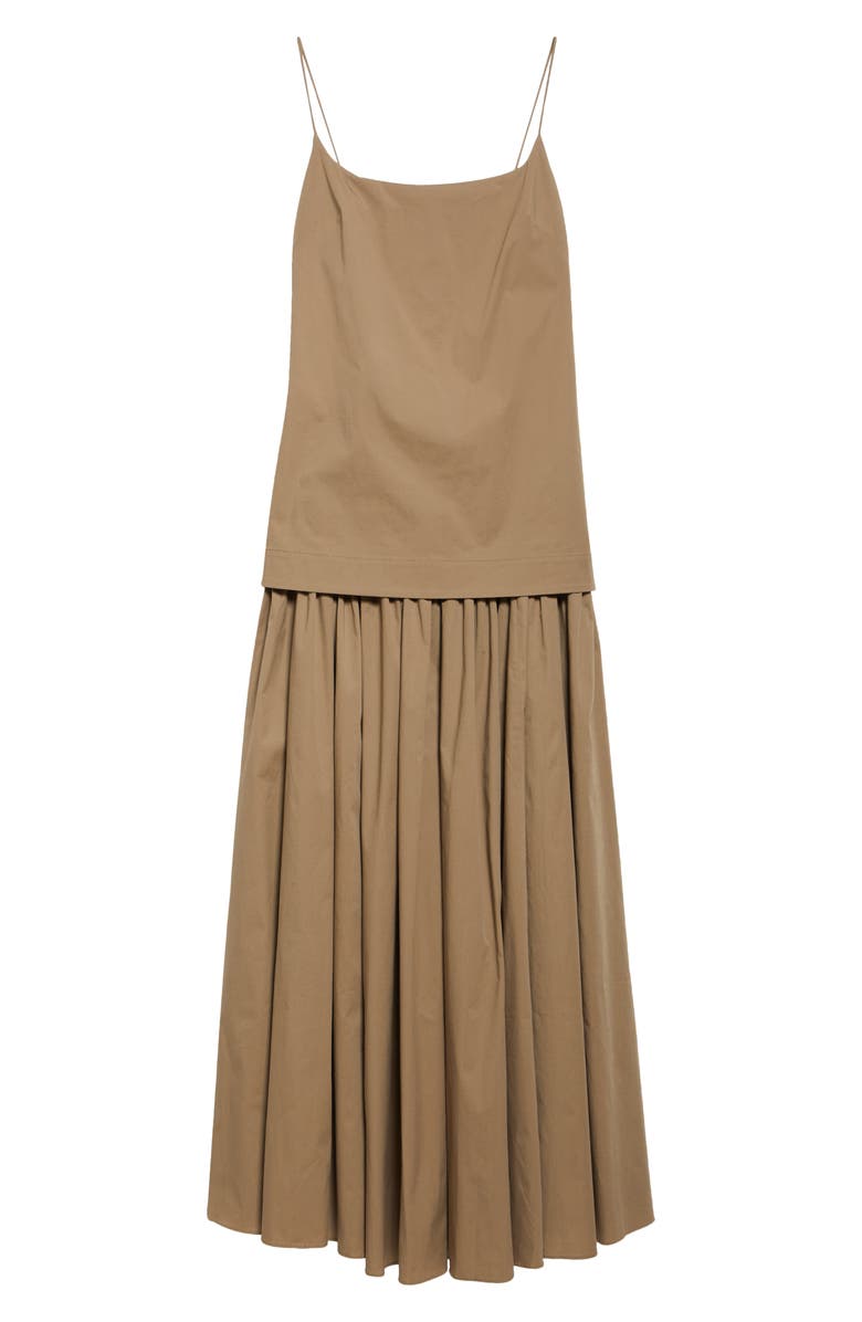 STAUD Ari Gathered Sleeveless Maxi Dress, Alternate, color, 