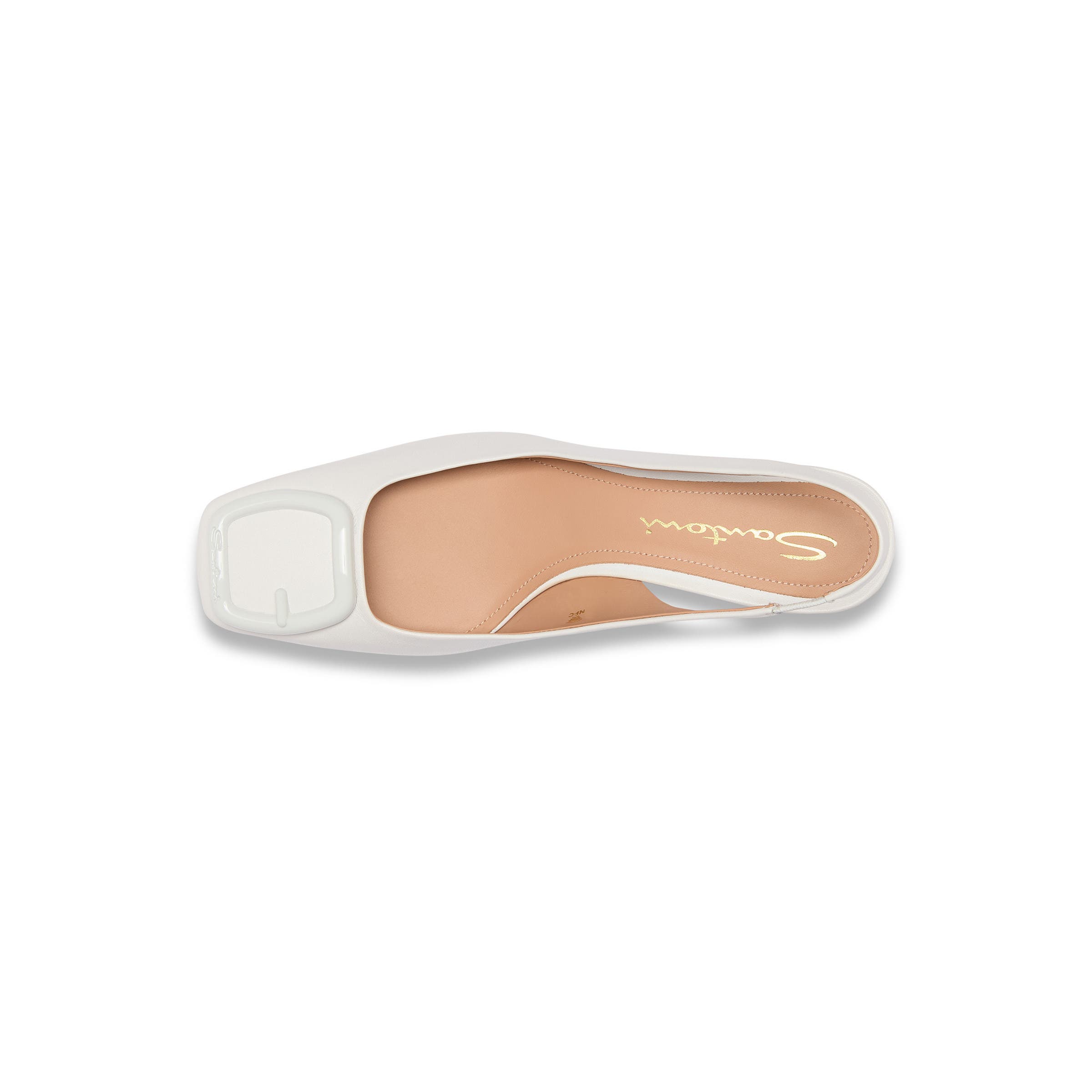 Women's mid-heel slingback, Alternate, color, White
