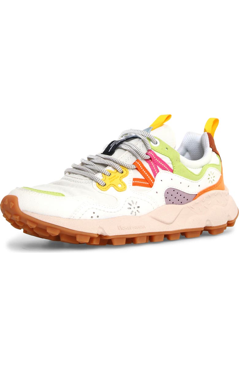 Flower MOUNTAIN Yamano 3 Kaiso Sneaker, Main, color, White Multi