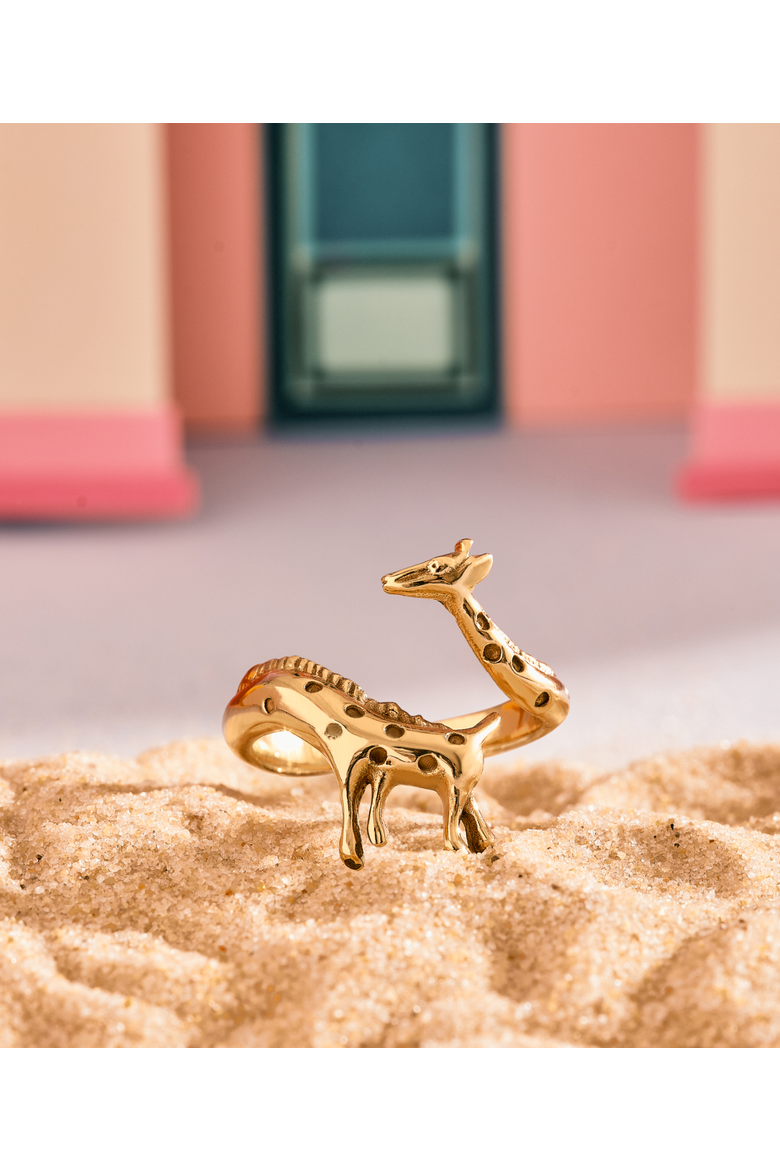 Giraffe Ring, Alternate, color, Gold