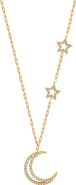 Karma and Luck Lunar Grace Radiant Moon & Stars Necklace