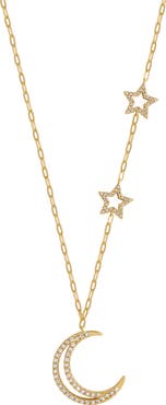 Karma and Luck Lunar Grace Radiant Moon & Stars Necklace