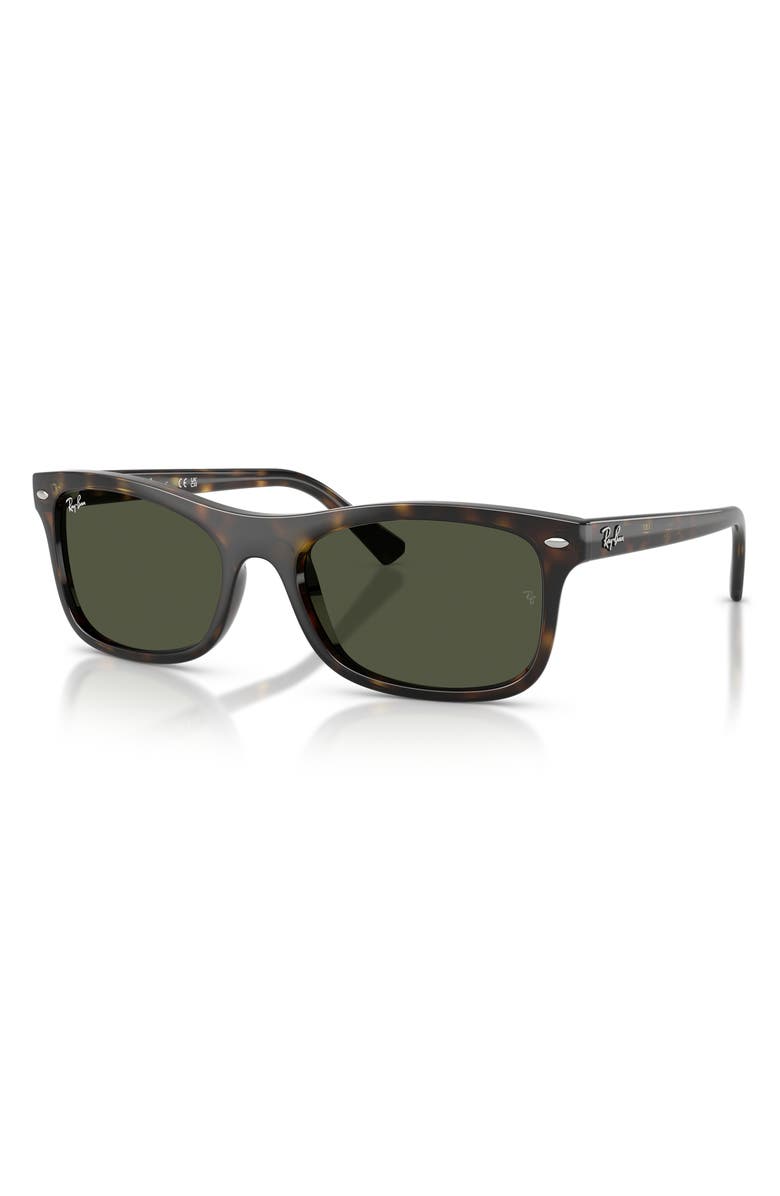 Ray-Ban Square Sunglasses, Alternate, color, Havana / Green