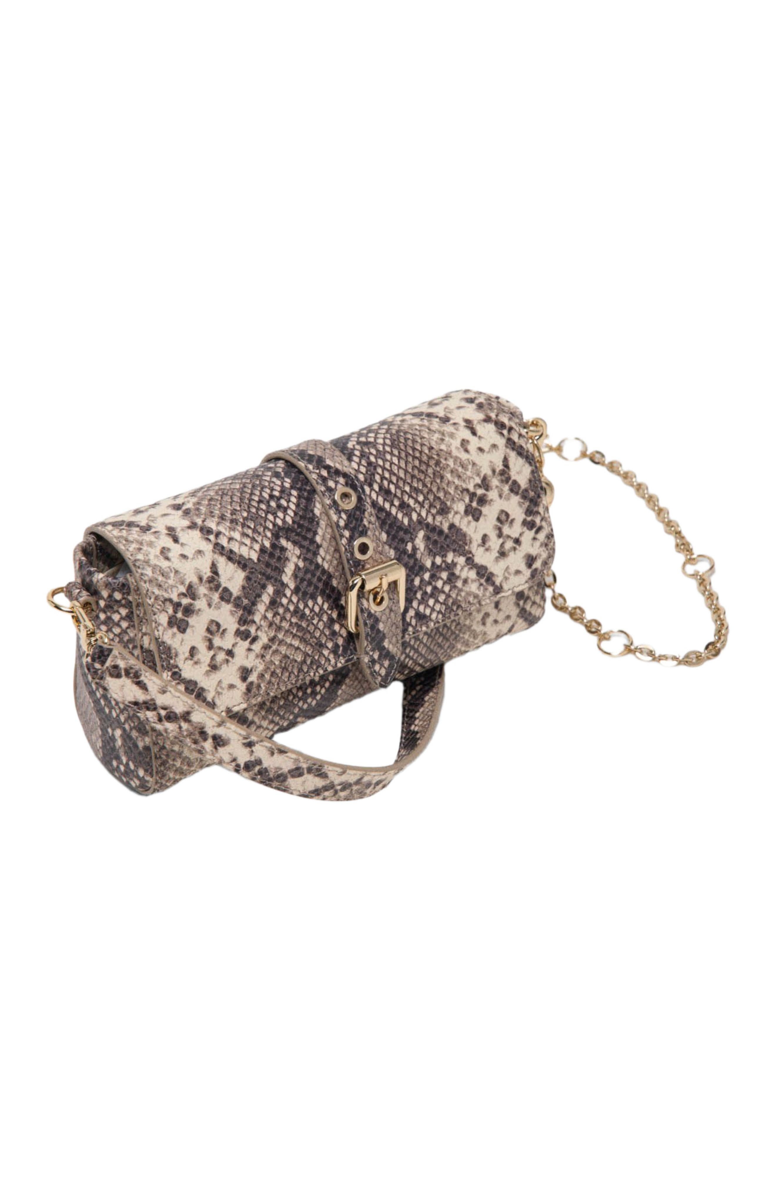 maje Python-effect Miss M Walk bag, Alternate, color, Natural Snake Print