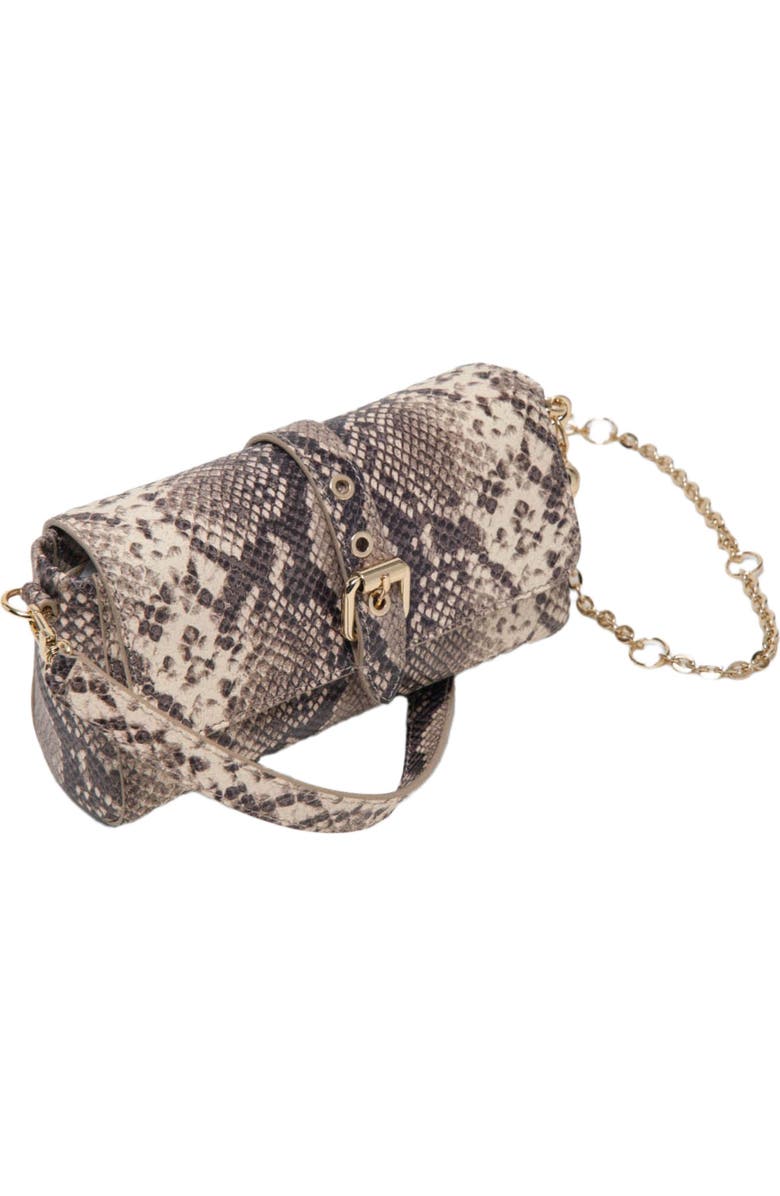 maje Python-effect Miss M Walk bag, Alternate, color, Natural Snake Print