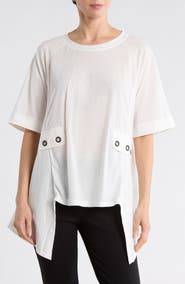 PATRIZIA LUCA Grommet High-Low Top