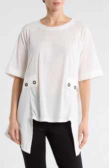 PATRIZIA LUCA Grommet High-Low Top