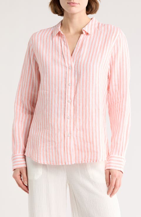 Cabana Stripe Button-Up Shirt