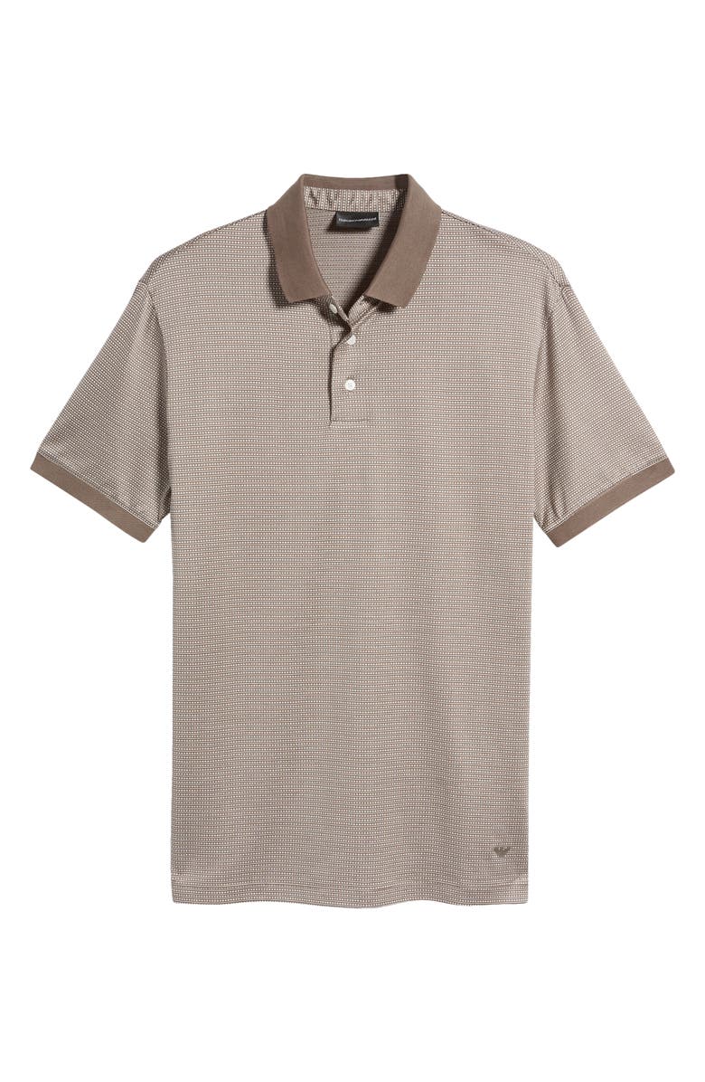 Emporio Armani Micro Pattern Polo, Main, color, 