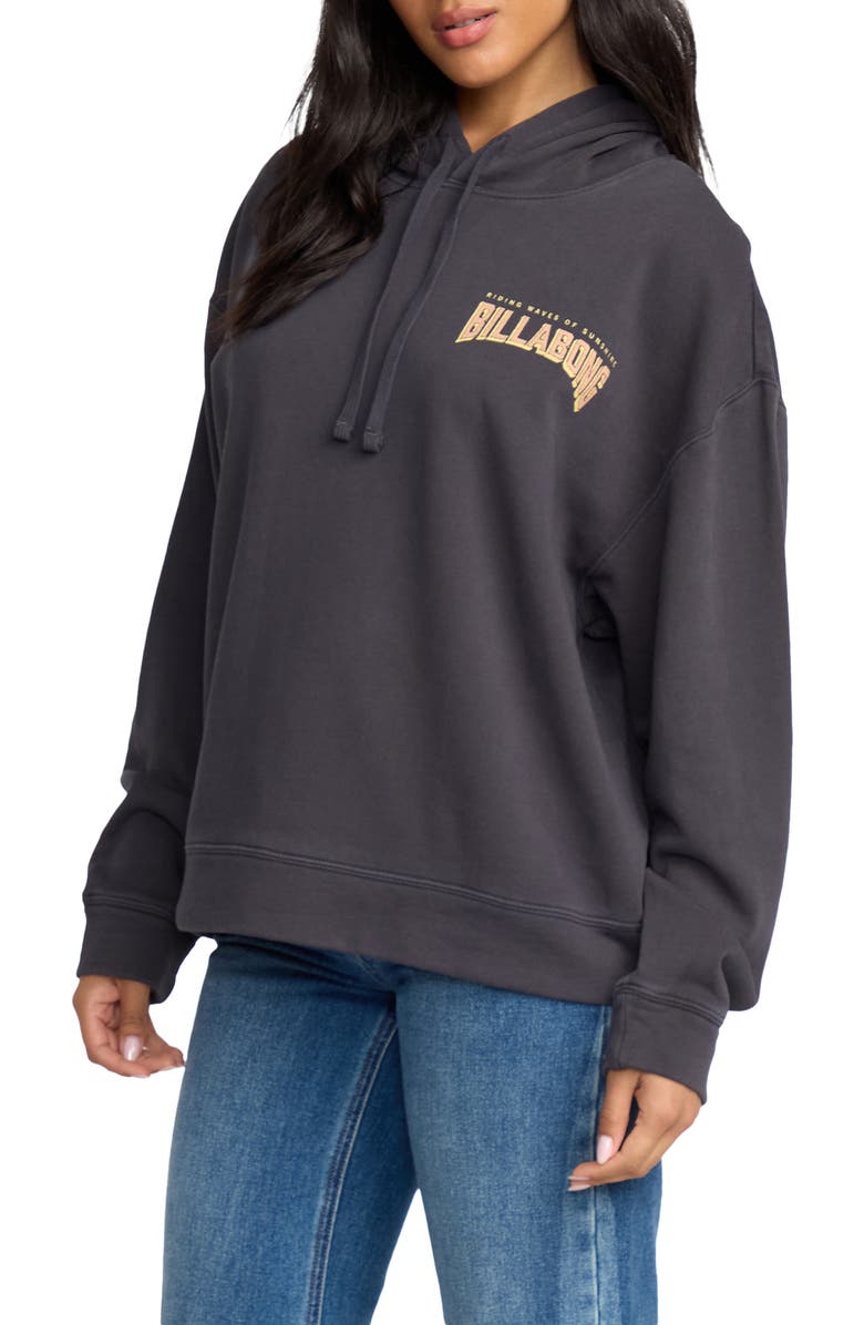 Billabong Keep It Up Fleece Graphic Hoodie, Alternate, color, Blasted Blue