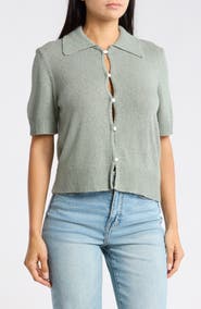 Vigoss Slub Collared Sweater