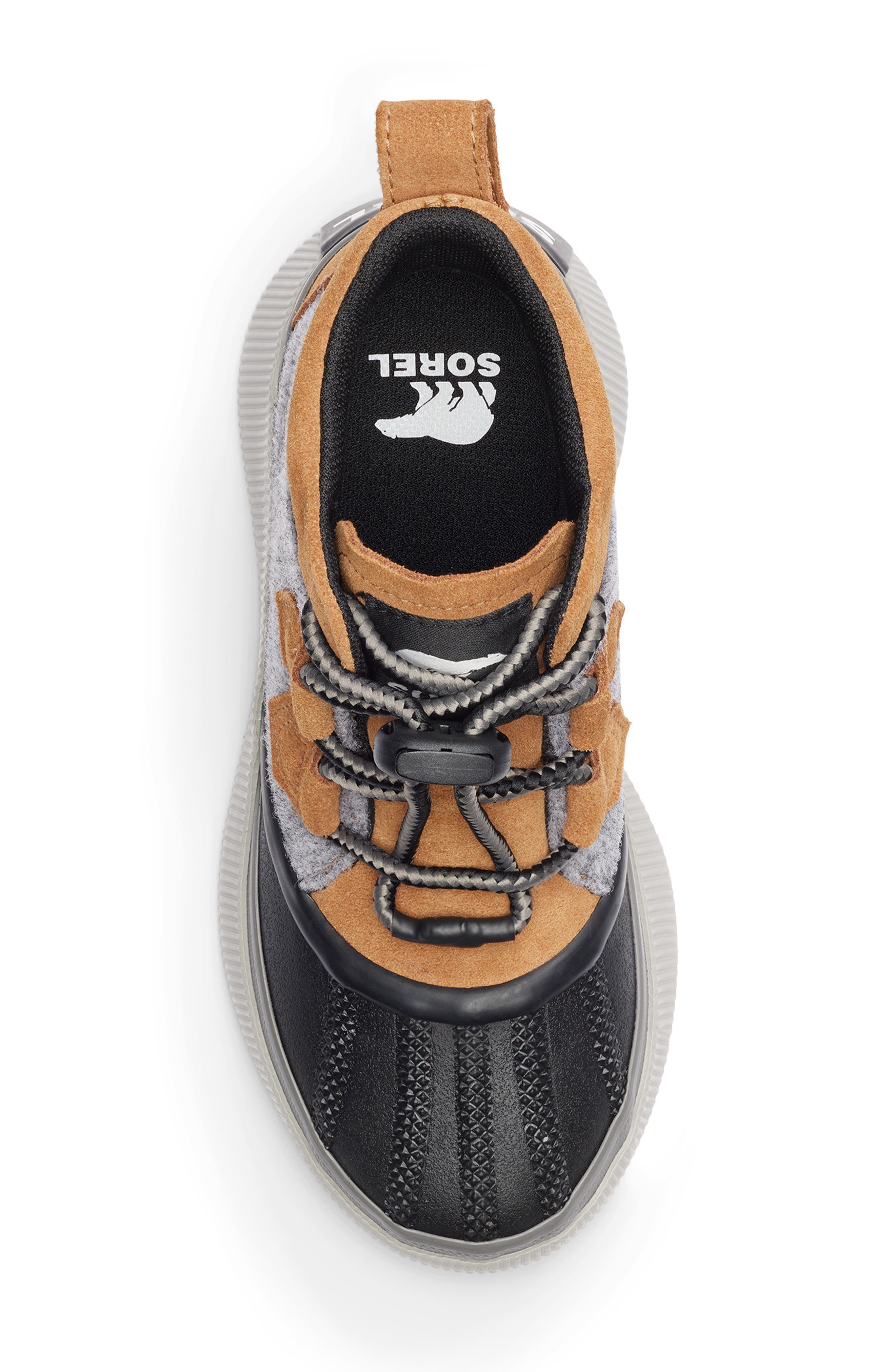 SOREL Kids' Out N About IV Waterproof Duck Boot, Alternate, color, Taffy/ Black