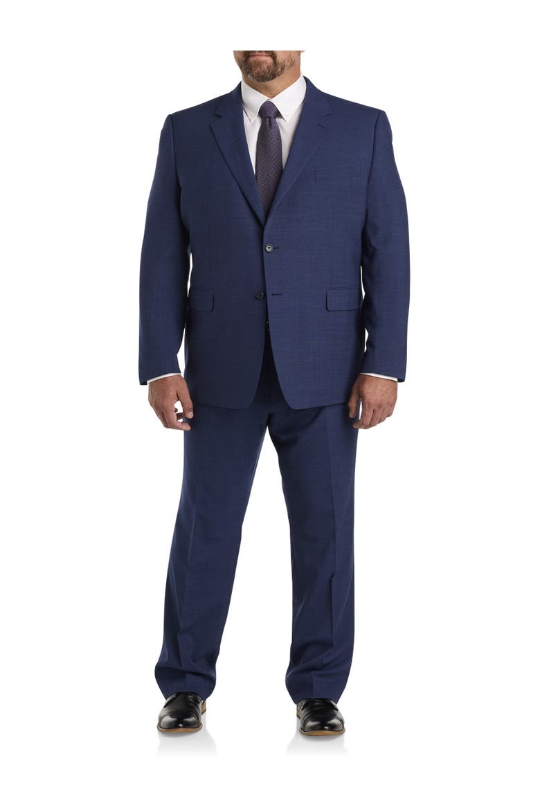 Textured Suit Jacket, Alternate, color, NAVY