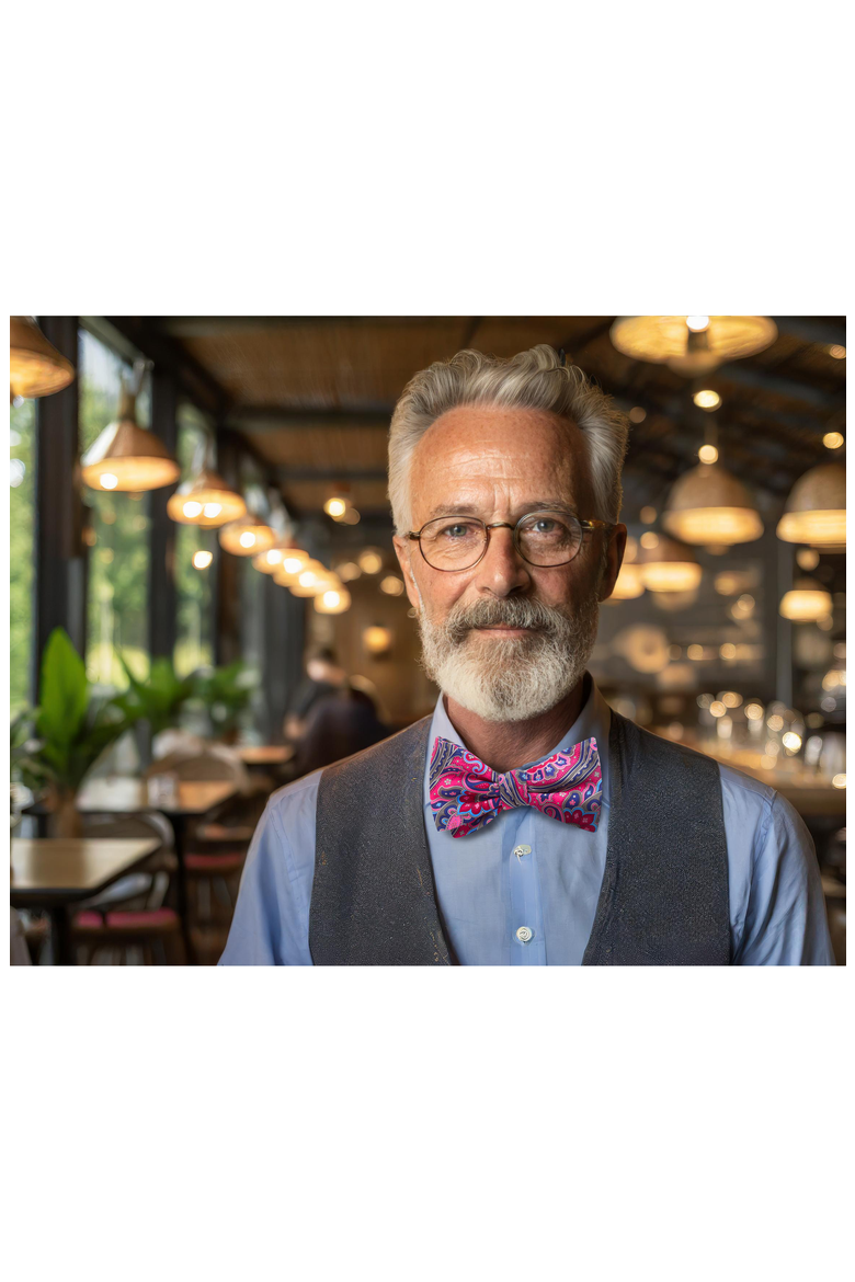 Barshaw Bow Ties, Alternate, color, Pink Standard Pre-Tied