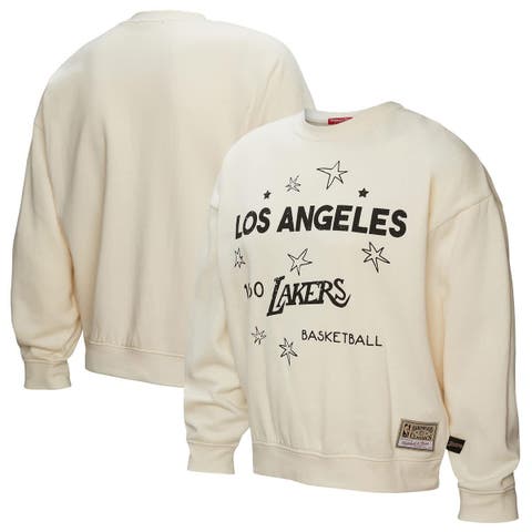 Women's Mitchell & Ness Gold Los Angeles Lakers Hardwood Classics Pullover Sweatshirt
