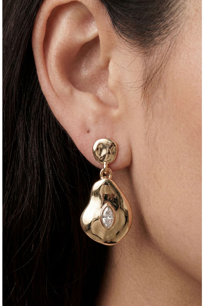 Marquise Drop Earrings, Alternate, color, CLEAR