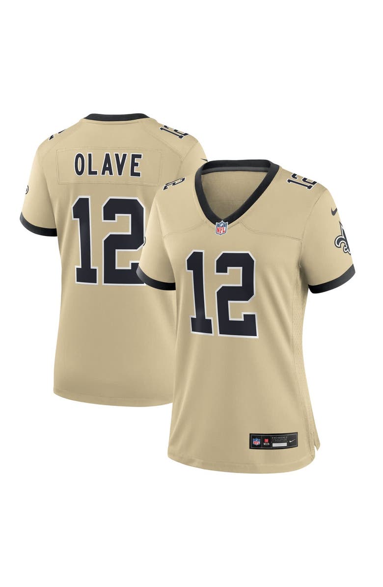 Nike Women's Nike Chris Olave Gold New Orleans Saints Gameday Golds Alternate Game Player Jersey, Main, color, Gold