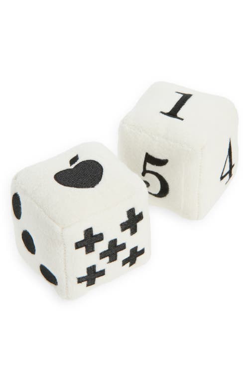 Apple Park Soft Dice Block Playset In White