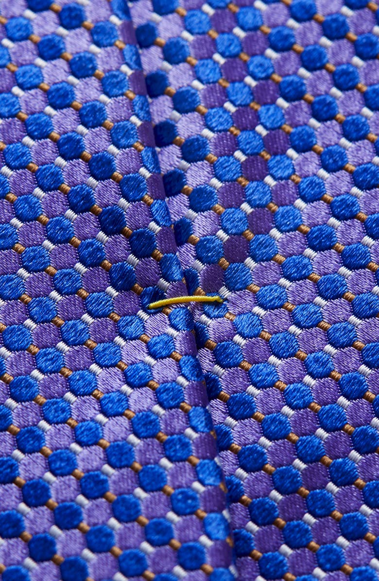 Eton Microdot Silk Tie, Alternate, color, Purple