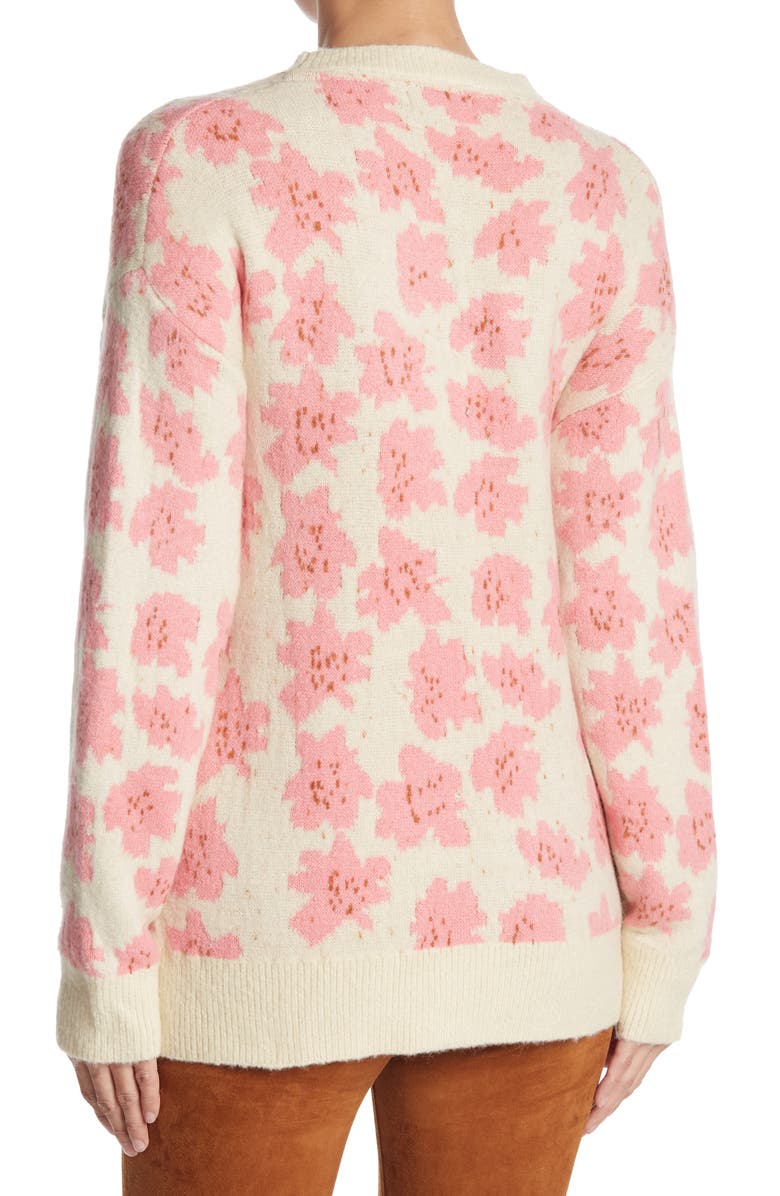 FRNCH Nikki Flower Print Sweater, Alternate, color,
