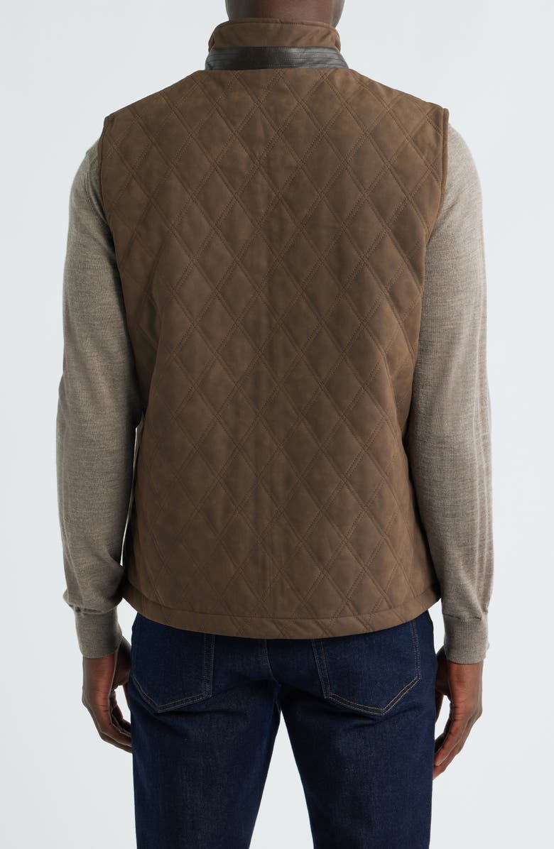 Johnston & Murphy Upton Reversible Vest, Alternate, color, Light Brown/ Brown Plaid