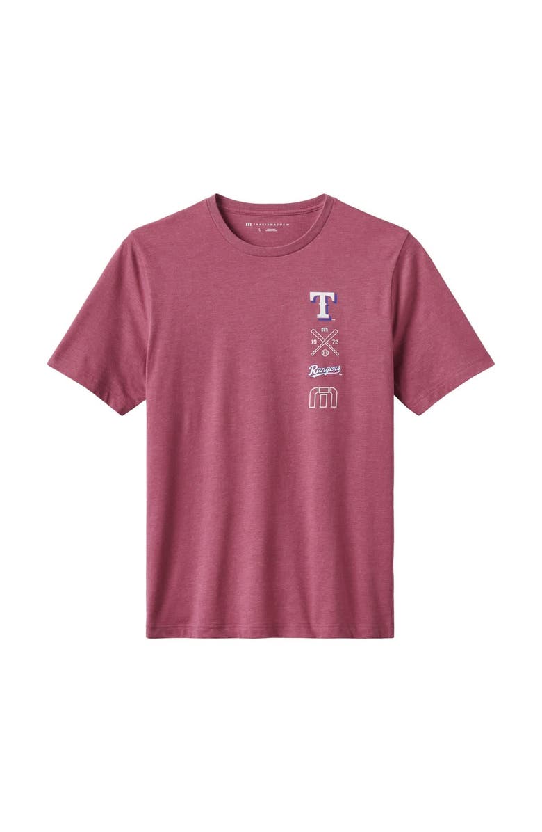 TravisMathew Men's TravisMathew Heather Red Texas Rangers Sunset Slam 2.0 T-Shirt, Alternate, color, Heather Red