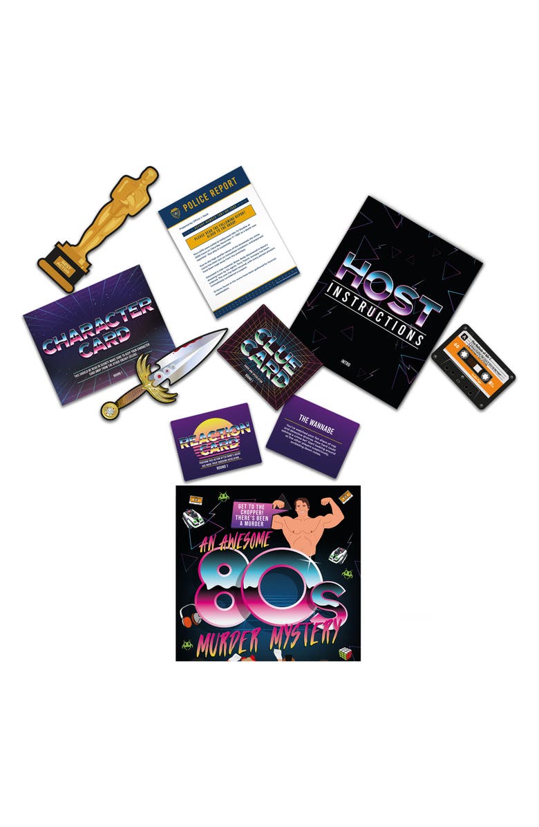 GIFT REPUBLIC An '80s Murder Mystery Game, Alternate, color, Assorted