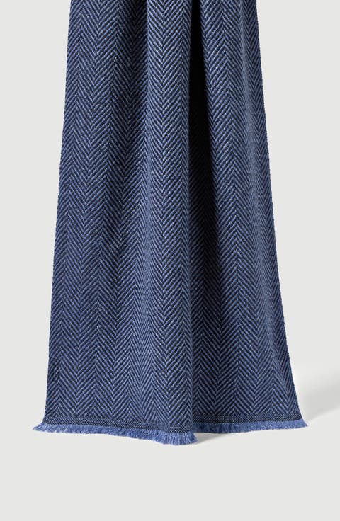 Cashmere chevron scarf