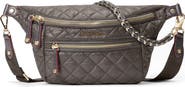 MZ Wallace Small Crosby Quilted Nylon Convertible Sling Bag