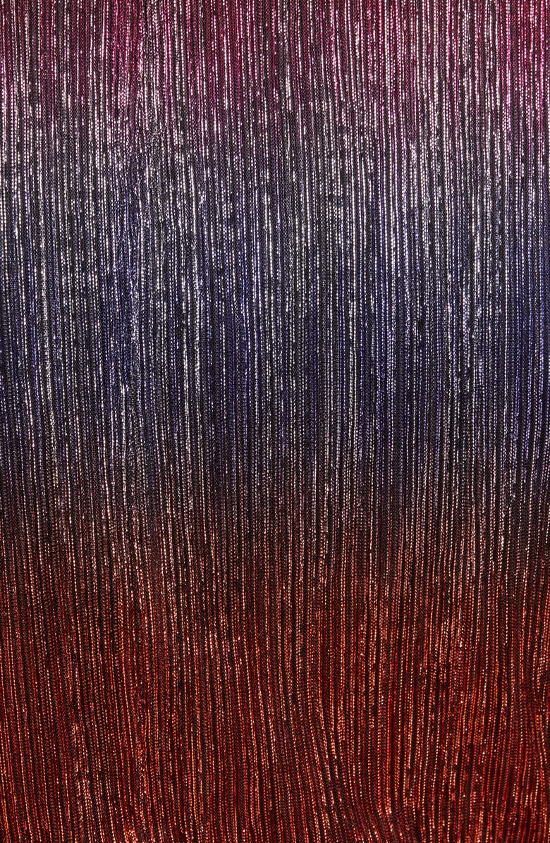 PatBO Faux Wrap Long Sleeve Cocktail Dress, Alternate, color, 