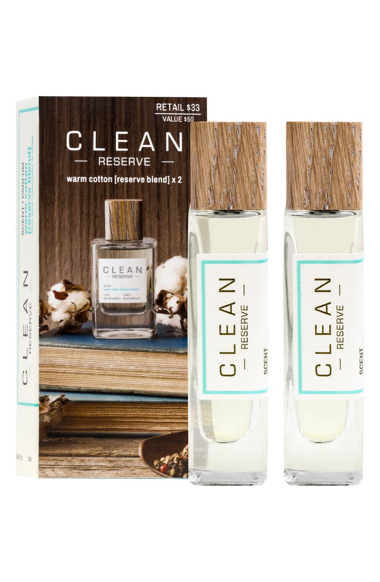 Clean Reserve Reserve Blend Warm Cotton Eau de Parfum Pen Spray Duo, Alternate, color,