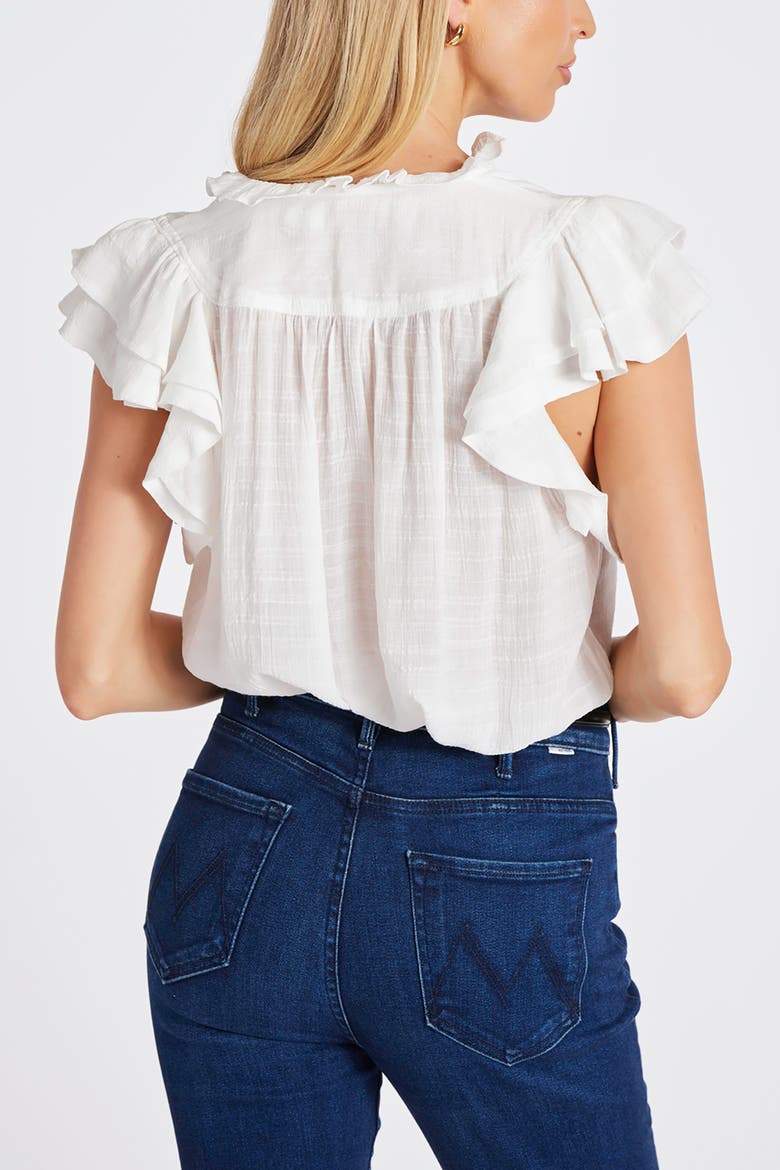 Margarita Poplin Top, Alternate, color, Natural