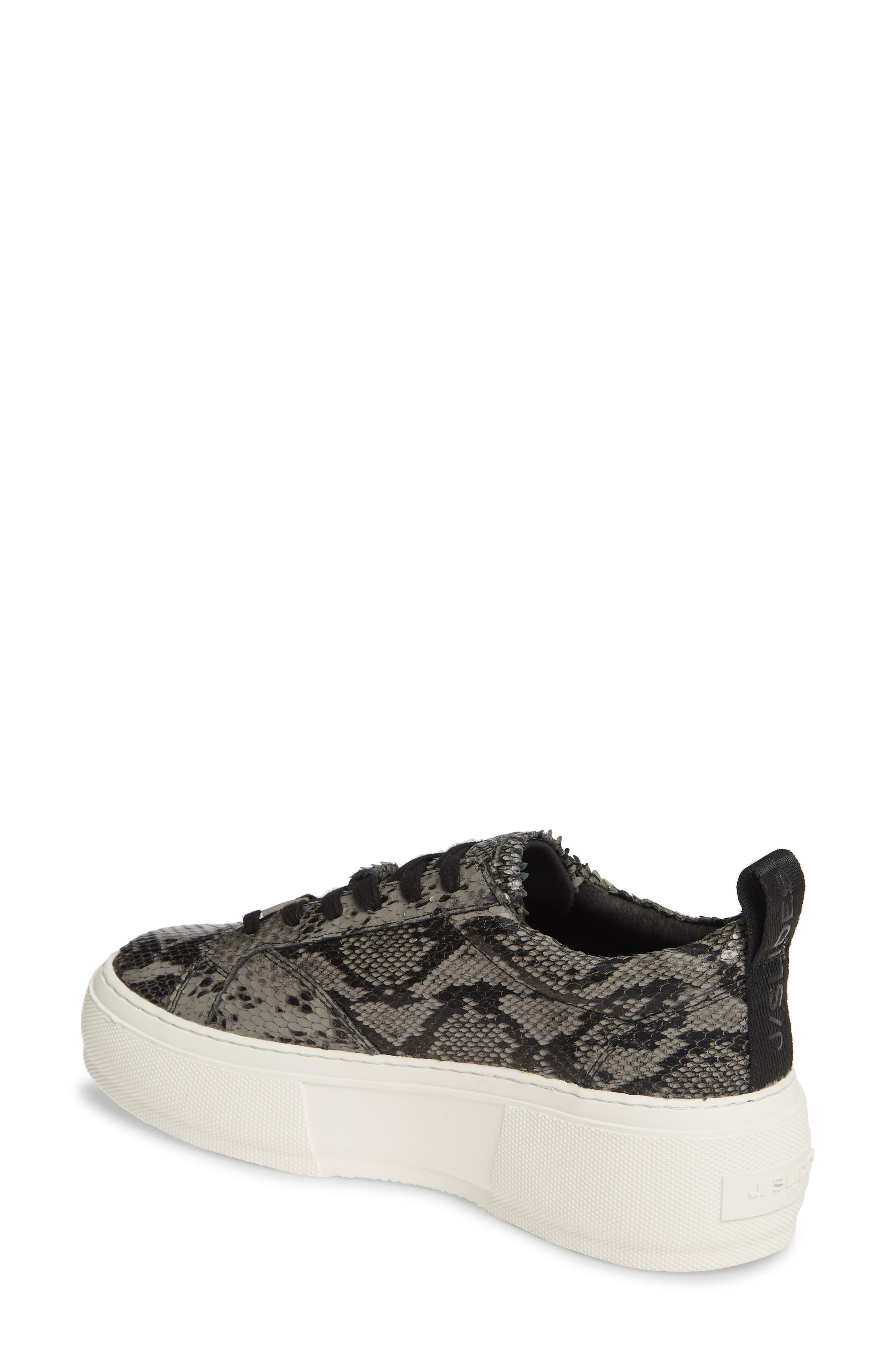 Courto Platform Sneaker, Alternate, color, BLACK/ GREY LEATHER