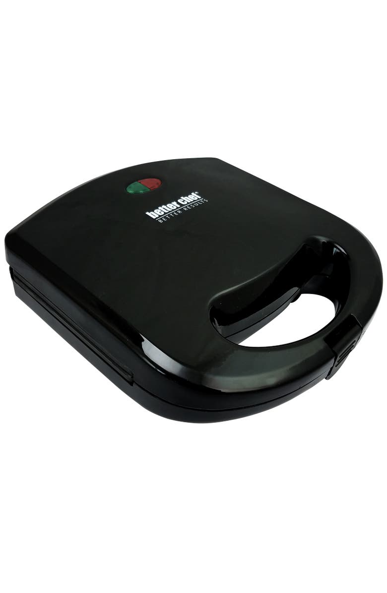 Better Chef Nonstick Portable Waffle Maker, Main, color, Black