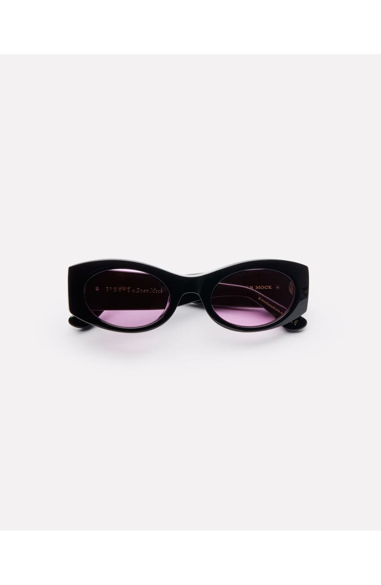 Epokhe Suede Sunglasses, Alternate, color, Black/ Pink