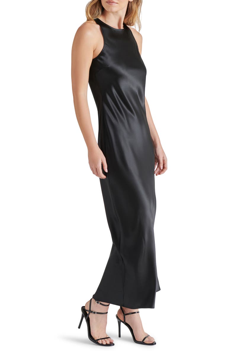Steve Madden Diane Racerback Satin Maxi Dress, Alternate, color, 