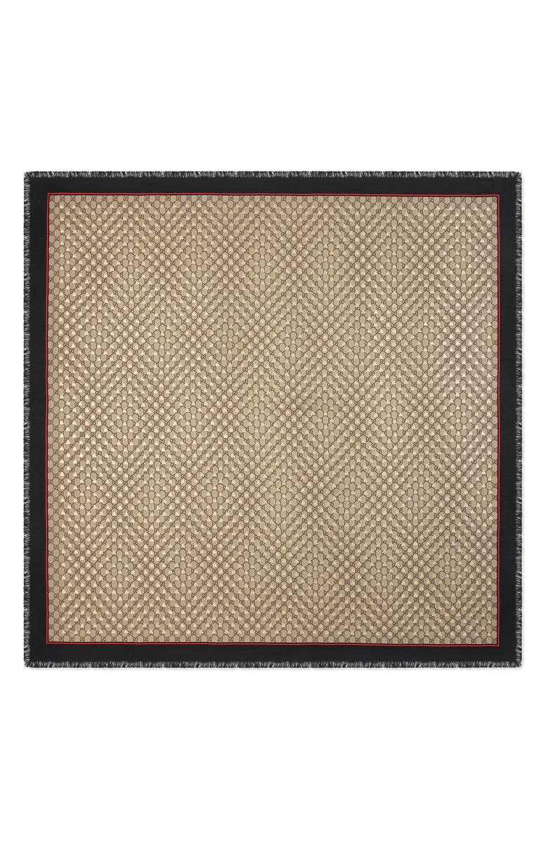 Gucci GG Bees Modal & Silk Shawl, Main, color, 