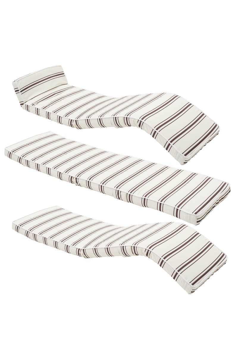 Sunnylife The Lounger Chair Charcoal Stripe, Adjustable Seat, Waterresistant, Alternate, color, 