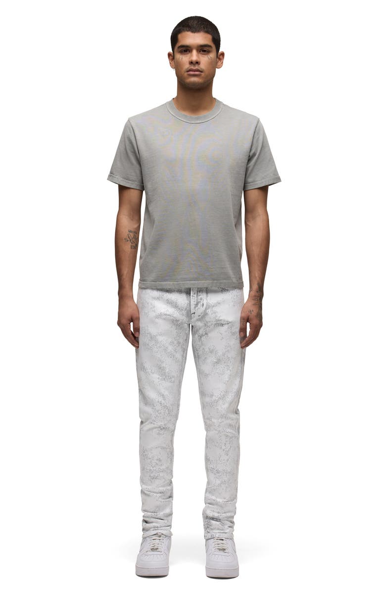 Hudson Jeans Zack Skinny Stretch Jeans, Alternate, color, White Shatter