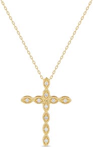 Bony Levy Icon Diamond Cross Pendant Necklace (Online Trunk Show)