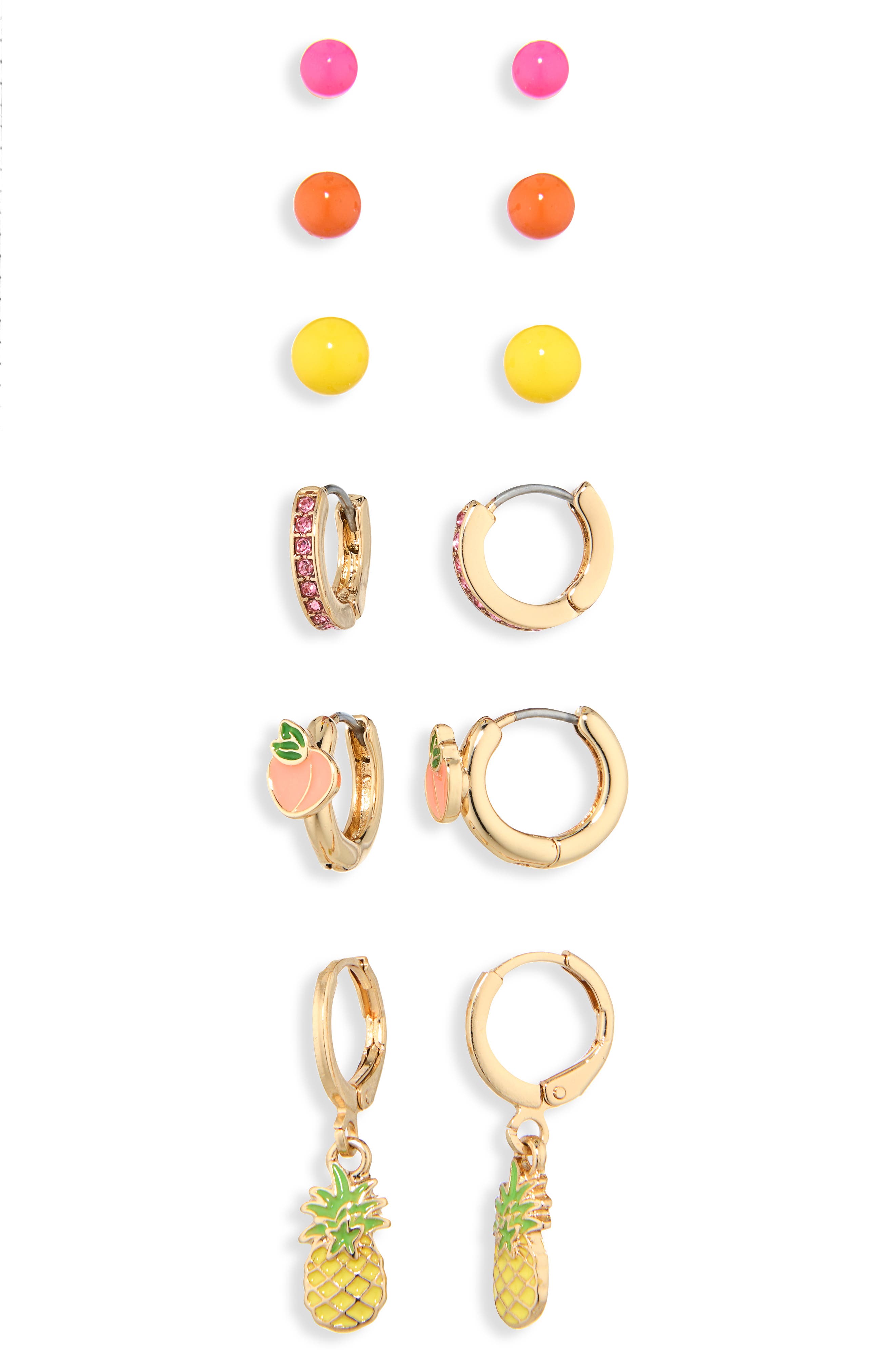 Leith 6-Pack Citrus Assorted Earrings