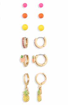 6-Pack Citrus Assorted Earrings