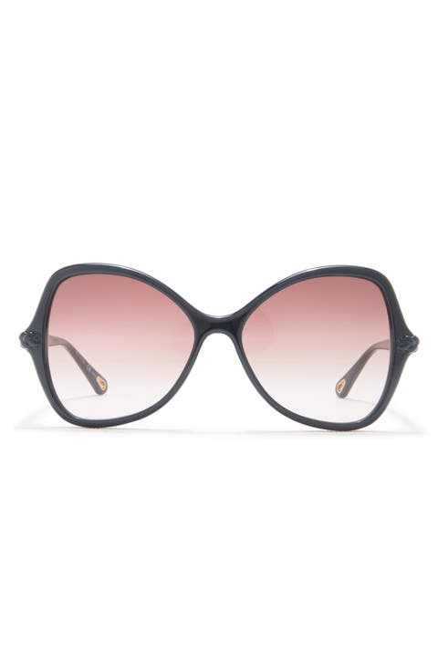 58mm Butterfly Sunglasses
