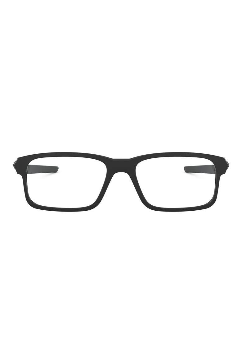 Kids' Full Count 51mm Rectangular Optical Glasses, Main, color, SHINY BLACK