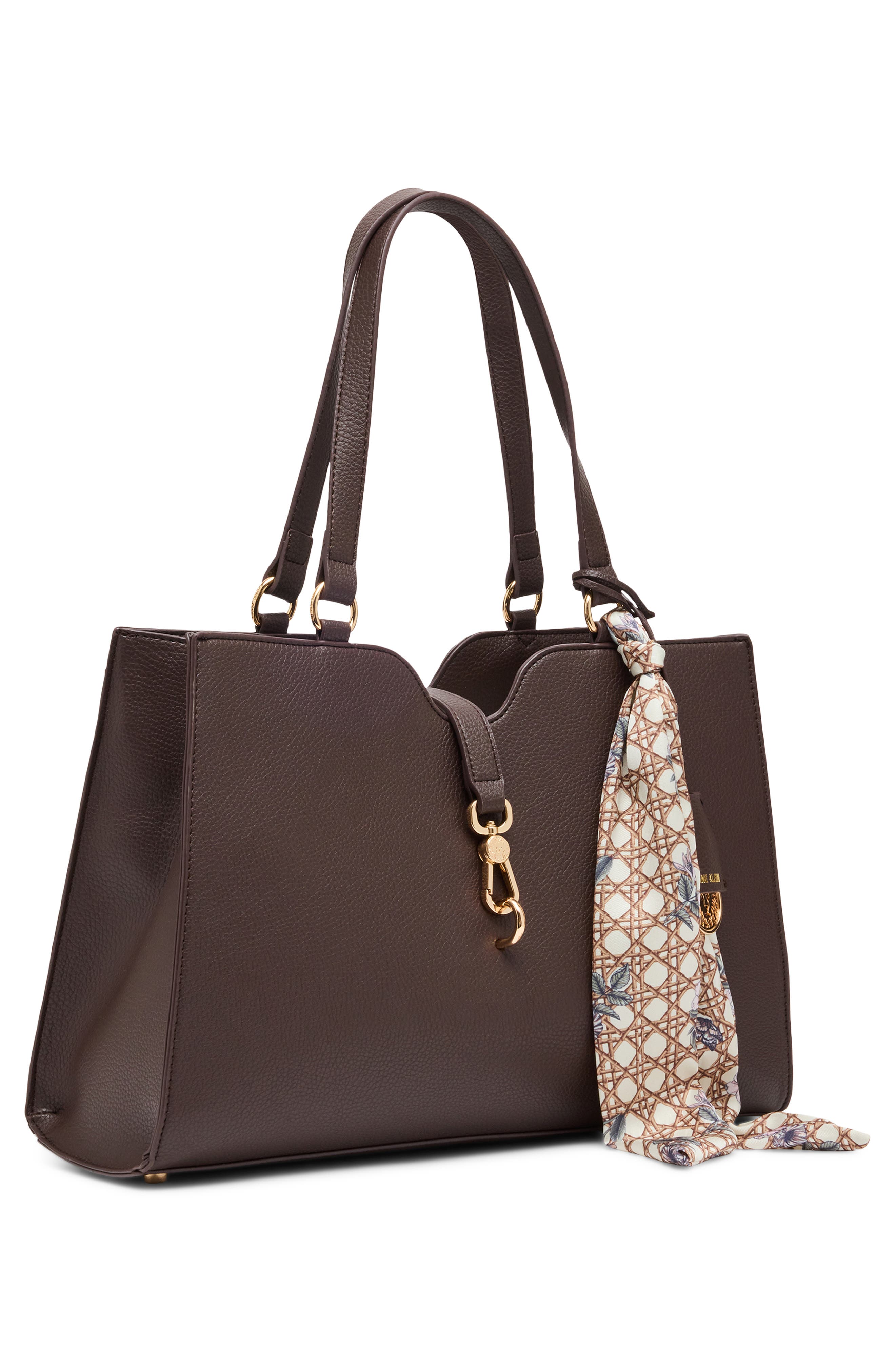 Anne Klein E/W Tote Bag, Alternate, color, Espresso