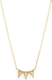 Dana Rebecca Designs Emily Sarah Triple Triangle Diamond Necklace