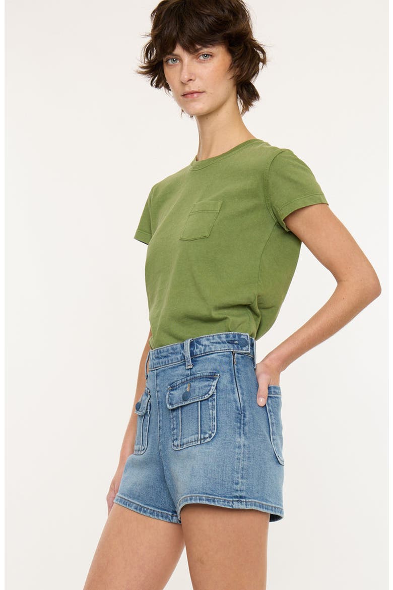 Sharon High Rise Shorts, Alternate, color, Medium Wash